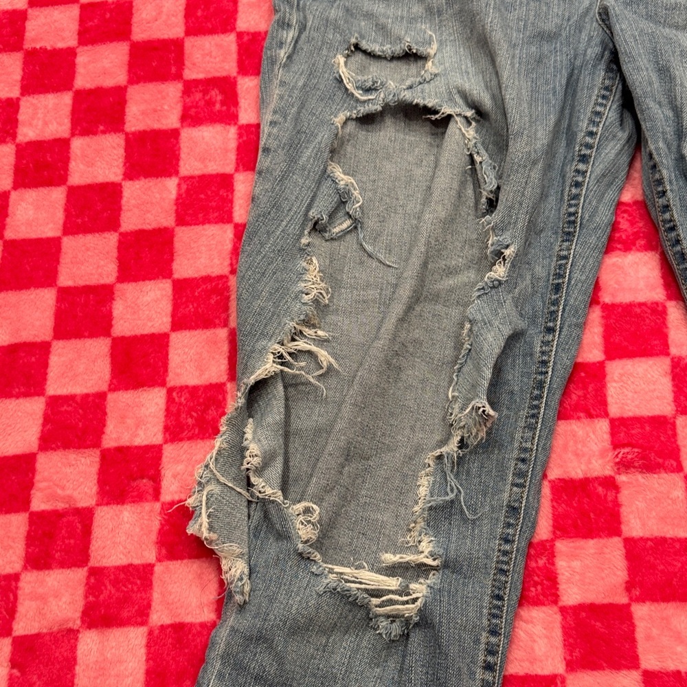 Distressed Blue Jeans for Women - Picture 5 of 7